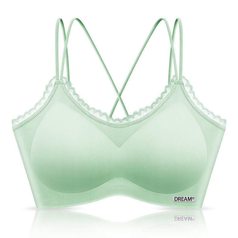 Sutien fără armături, cupă completă, cupe formate din bumbac, material respirabil nylon-elastan, bretele fixe, susținere superioară