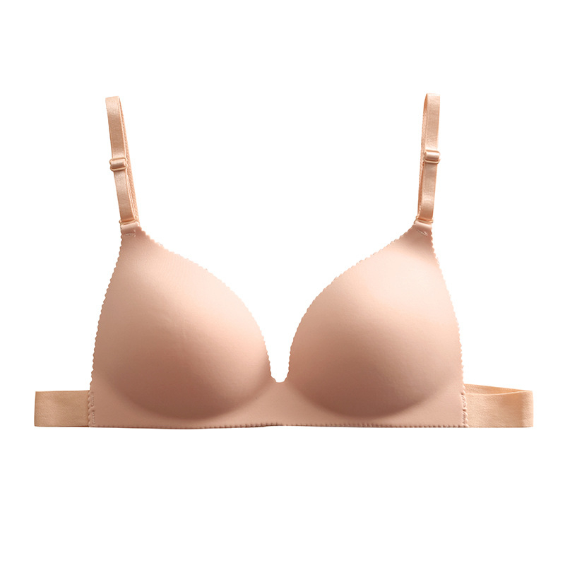 Francuski stil bandeau grudnjaka s trokutastim košaricama, poboljšana verzija, bezšivna stražnja stran, najlonska tkanina, ultra-tanke oblikovane košarice, puni košarica, protuklizno