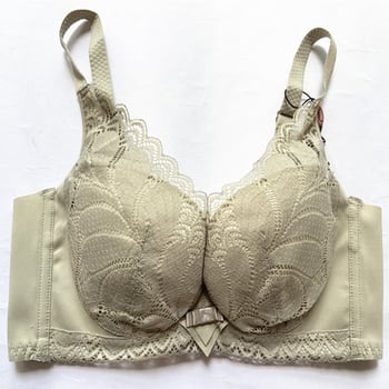 Sutien din dantelă cu underwire, cupă 3/4, cupă medie, dantelă, închidere la spate cu patru rânduri de cârlige
