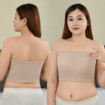 Без презрамки бандео сутиен - безшевен, приятен допир до кожата, красив гръб, лек нейлон (70–80% съдържание) Die shifang