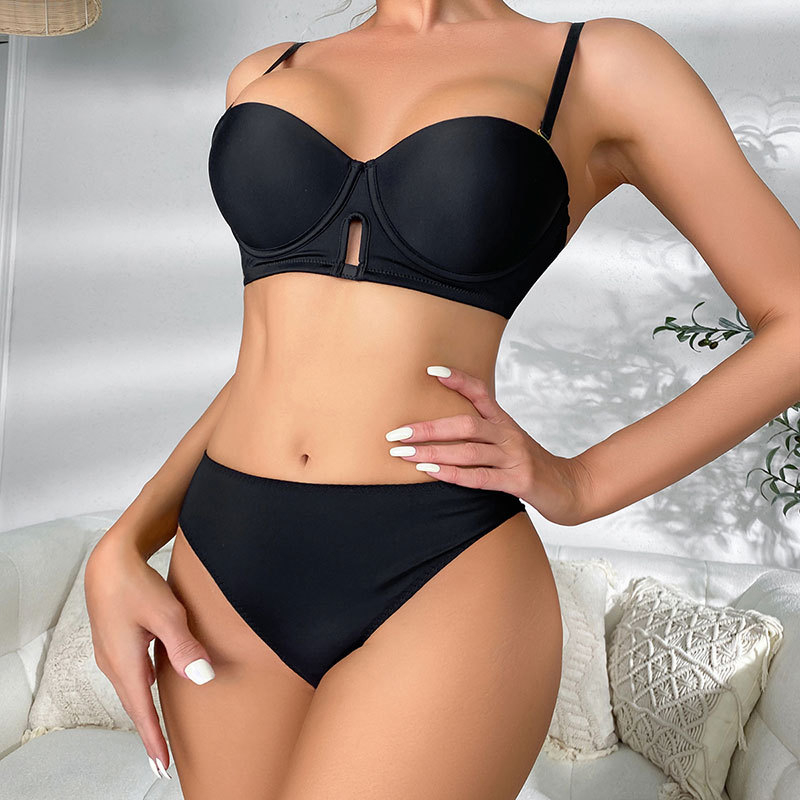 Seksi set grudnjaka u europskom i američkom stilu, glatki bezšavni dizajn, čvršće košarice, plus size donje rublje
