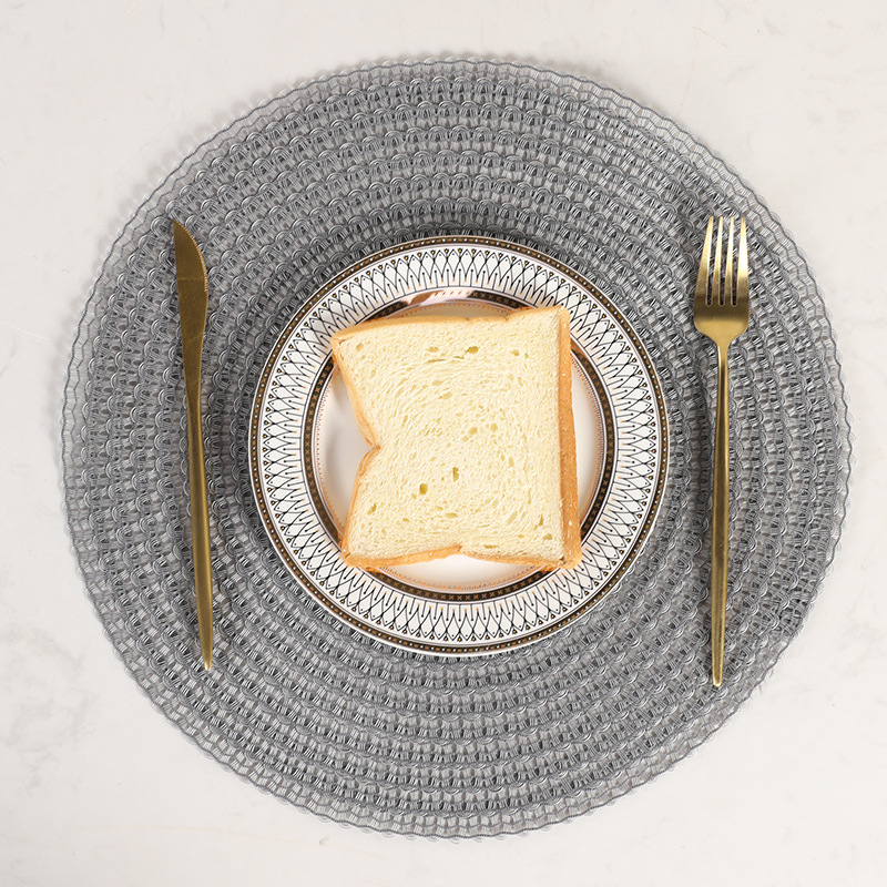 Okružne PVC podmetače za tanjure, japanski stil, jedinstven uzorak, marka White Wave Placemat