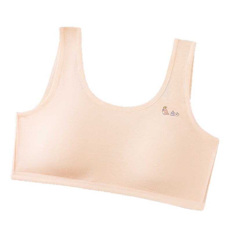Modal grudnjaci za djevojčice, sportski grudnjak s fiksnim košarom, tube top