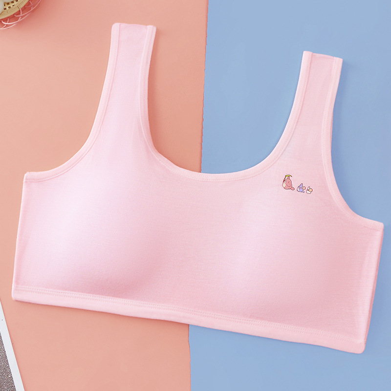 Modal grudnjaci za djevojčice, sportski grudnjak s fiksnim košarom, tube top