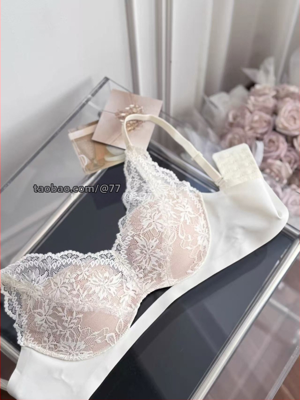 Ženski seksi grudnjak od francuske čipke, bežični, 3/4 košarice, duboki V, push-up
