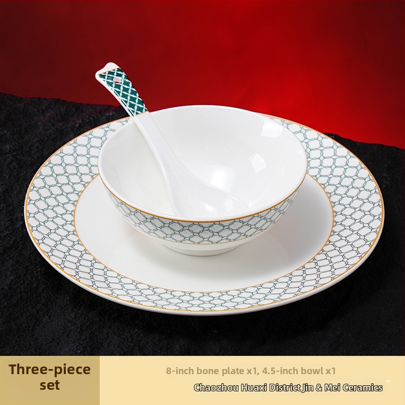 Hotellilaua serveerimis komplekt portselanist, geomeetriline kõrgkvaliteedne disain, glasuurkihi peal, kohandamine saadaval