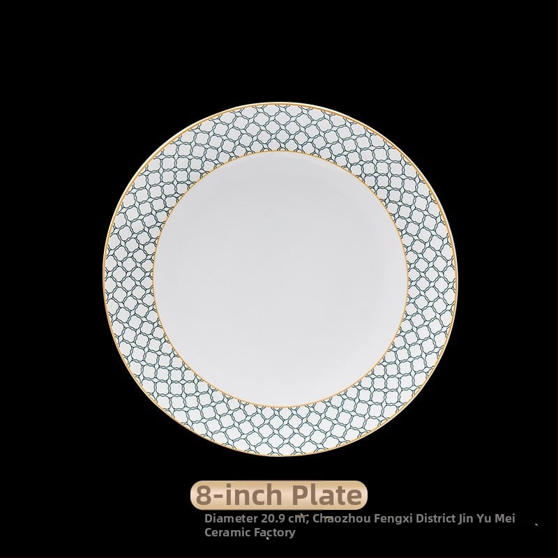 Hotellilaua serveerimis komplekt portselanist, geomeetriline kõrgkvaliteedne disain, glasuurkihi peal, kohandamine saadaval