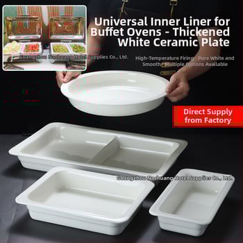 Keraamilised buffee serveerimisnõud hotellidele, ZHILISHI bränd, Hiina stiil, ruudu- ja ümmargused portsjoninõud