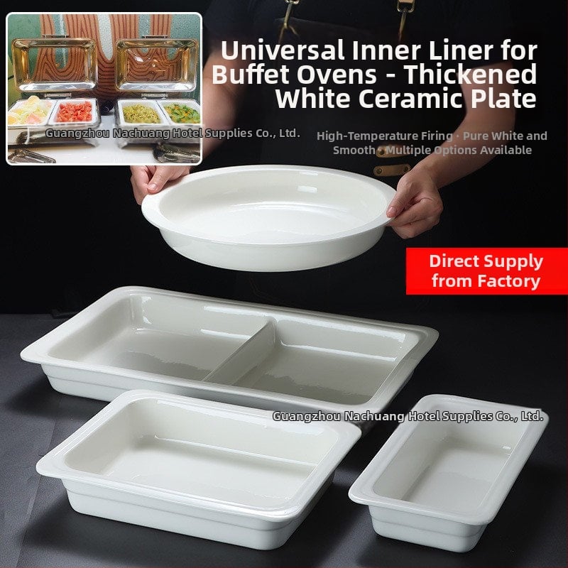 Keraamilised buffee serveerimisnõud hotellidele, ZHILISHI bränd, Hiina stiil, ruudu- ja ümmargused portsjoninõud