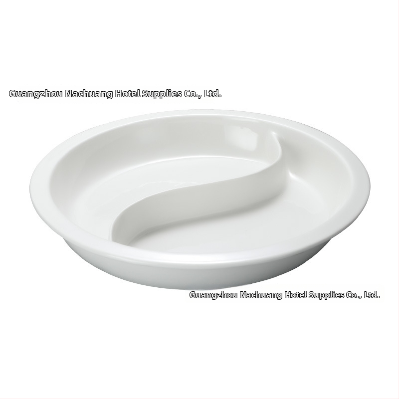 Keramické bufetové servisné nádoby pre hotely, štvorcový a kruhový tvar, keramický materiál, značka ZHILISHI, čínskeho štýlu