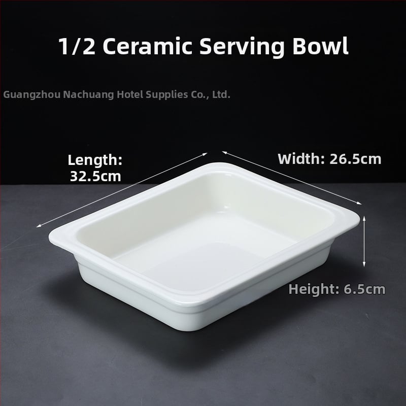 Keraamilised buffee serveerimisnõud hotellidele, ZHILISHI bränd, Hiina stiil, ruudu- ja ümmargused portsjoninõud