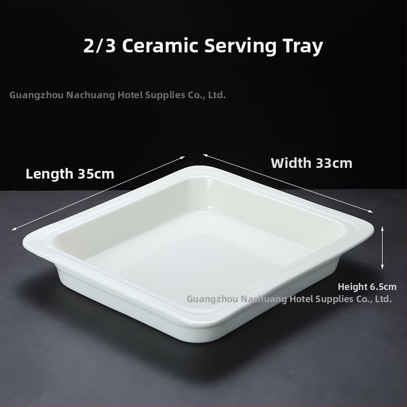 Keraamilised buffee serveerimisnõud hotellidele, ZHILISHI bränd, Hiina stiil, ruudu- ja ümmargused portsjoninõud