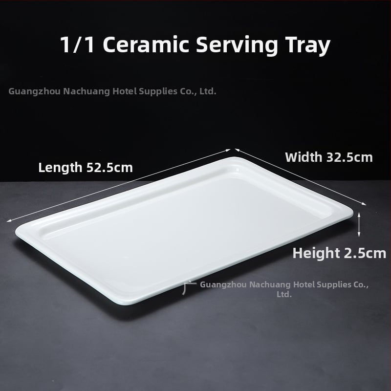 Keraamilised buffee serveerimisnõud hotellidele, ZHILISHI bränd, Hiina stiil, ruudu- ja ümmargused portsjoninõud