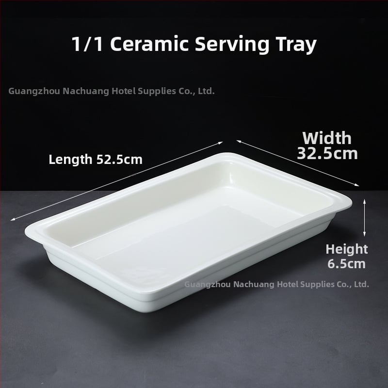 Keraamilised buffee serveerimisnõud hotellidele, ZHILISHI bränd, Hiina stiil, ruudu- ja ümmargused portsjoninõud