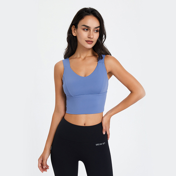 EUJR Bevielis sportinis liemenėlė laukiniams užsiėmimams – viskas viename aukštos intensyvumo treniruotėms, pilnas puodelio dydis, vidutinio formos puodelis, dvigubi pečių dirželiai, nailonas 75% / spandeksas 25%