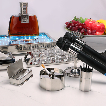 Dantų krapštukų laikiklis - Space Aluminum, atsparus kritimui, šviesus prabangos stilius, barui ir namų naudojimui