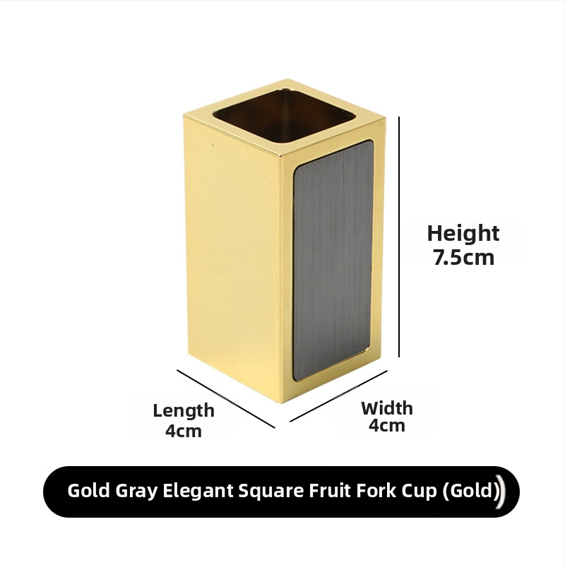 Dantų krapštukų laikiklis - Space Aluminum, atsparus kritimui, šviesus prabangos stilius, barui ir namų naudojimui