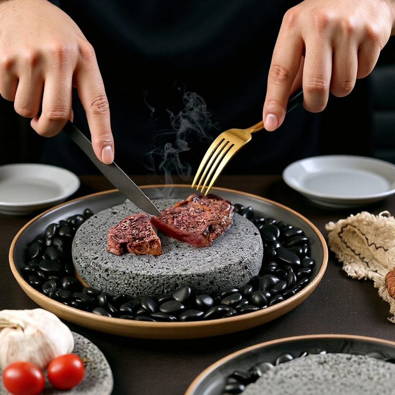 Okrugla keramička tepsija za pečenje s mat površinom, mikrovalna kompatibilna, japanski stil