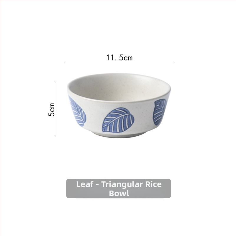 Sinine-valge kaulporcelani laua serveerimis komplekt neljast osast: kauss, lusikas, kaulplaat ja tass (Tao keraamika)