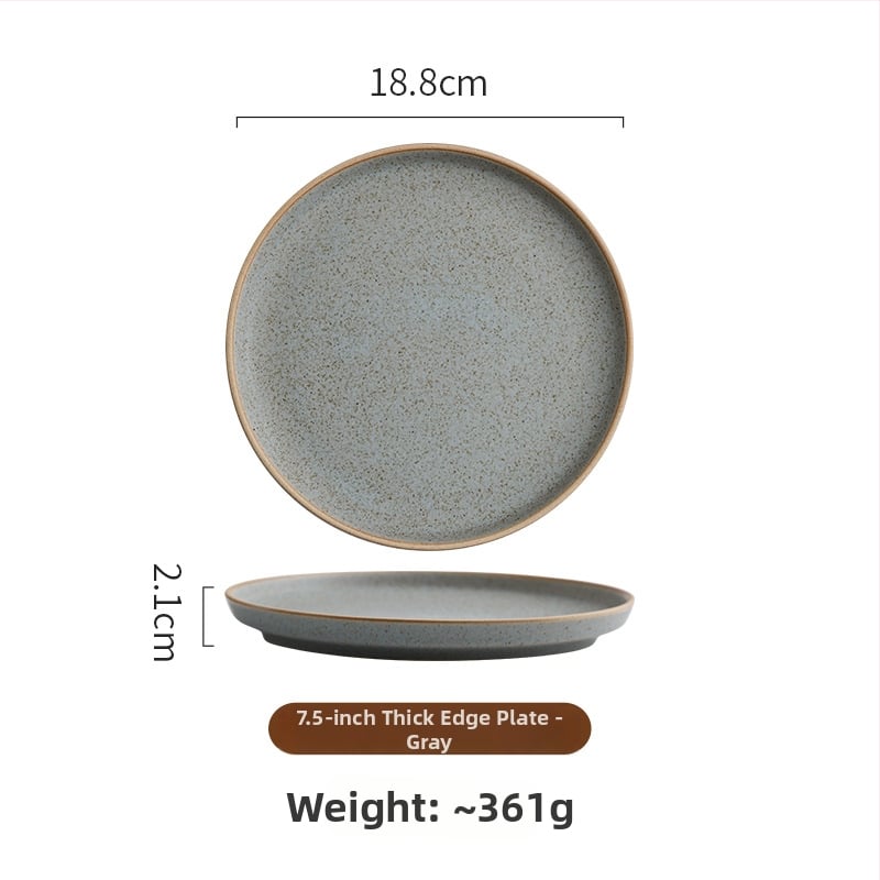 Jaapani stiilis nõudekomplekt koos kaussidega, lusikate, kruuside ja taldrikutega — keraamiline nõude komplekt alglazuurvärviga, retro luksuslik disain, mikrolaineohutu, ümmargune kuju, sobib hotellidele ja restoranidele