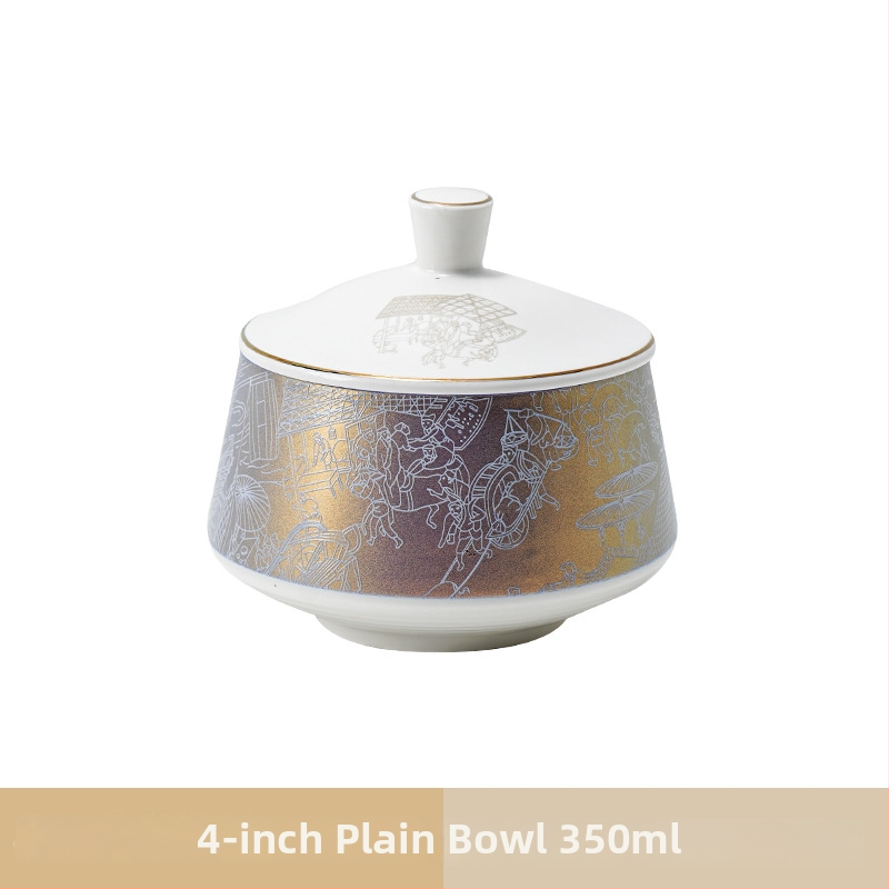 Portselanist hotellilaua serveerimiskomplekt, hiina stiil, glasuurpind, kohandamine ja logotüübi trükkimine