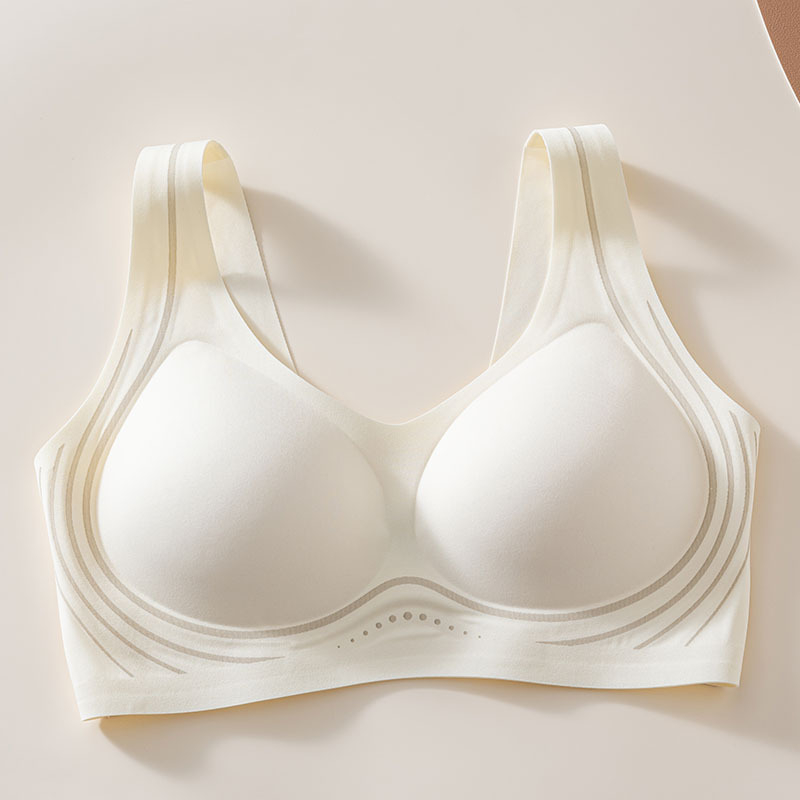Bešavna ženska sportska grudnjica s podrškom leđa, tanko oblikovana čašica 3/4, latex oblikovana čašica, vest stil, fiksne dvostruke naramenice