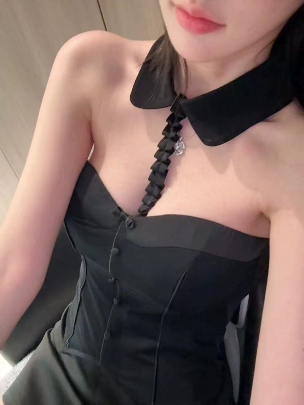 Tube Top χωρίς τιράντες, με mesh ύφασμα, εφαρμοστή γραμμή, ultra‑σύντομο μήκος