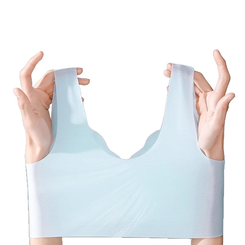 Žindymo liemenėlė — vasaros plonas modelis su kėlimo efektu žindymui po gimdymo; Pagrindinė audinio sudėtis: nailonas; Įdaila: spandex (<30%); Kaušiai: ploni formuoti; Be metalo žiedo; Priekinis užsegimas; Dirželiai: fiksuoti dvigubi