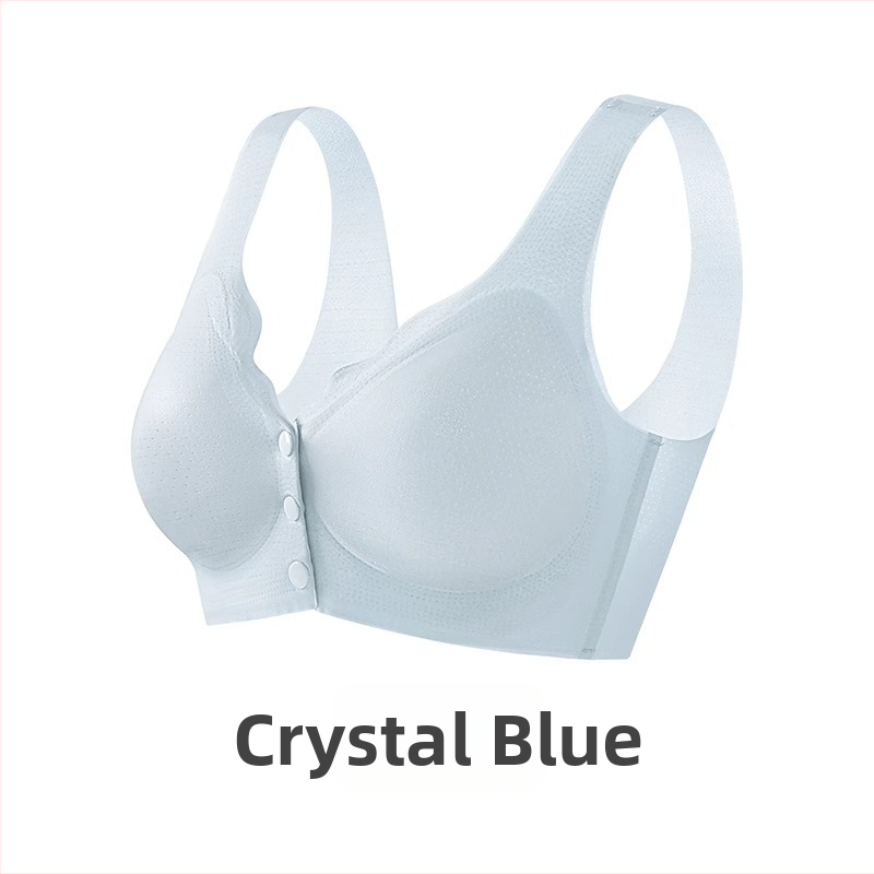 Žindymo liemenėlė — vasaros plonas modelis su kėlimo efektu žindymui po gimdymo; Pagrindinė audinio sudėtis: nailonas; Įdaila: spandex (<30%); Kaušiai: ploni formuoti; Be metalo žiedo; Priekinis užsegimas; Dirželiai: fiksuoti dvigubi