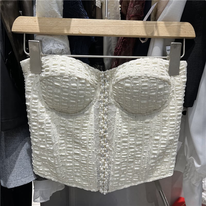 Tube top bez naramenica, uski kroj, mješavina tkanine s 30–50% spandeksa, mikroelastičan za žene