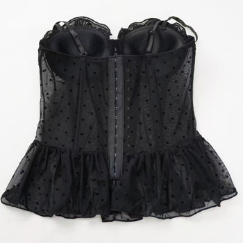 Потник Camisole Sling Sexy V-образно деколте Nylon-Mesh