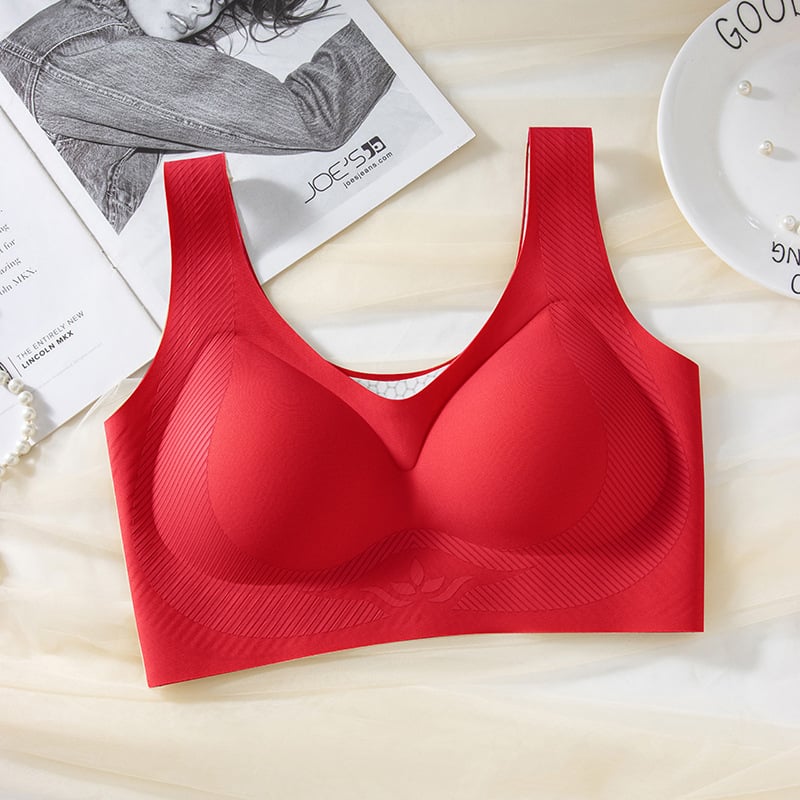 Bezšivni nylon grudnjak, 3D podizanje, 3/4 šalice, bez kopči, fiksni dvostruki remeni