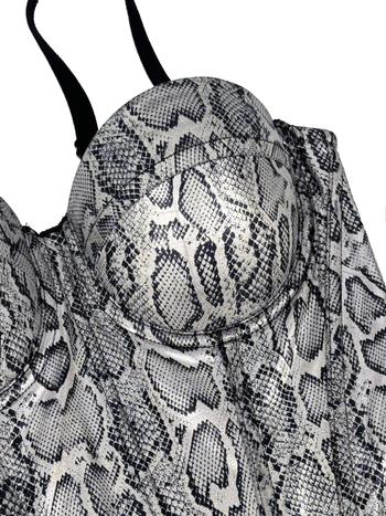 Ženski top s kostima, sling stil, uski kroj, poliester tkanina, odvojive naramenice