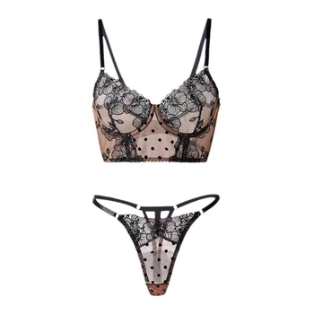 Ljetni seksi dugi grudnjak od čipke s kostnom konstrukcijom, ultra tanak, 3/4 košarice, bez oblika košarica, podrška leđa, vest-stil