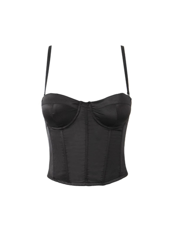 Camisole top s korzetom od ribjih kostiju za oblikovanje tijela, uz naramenice, kratka duljina, poliester tkanina