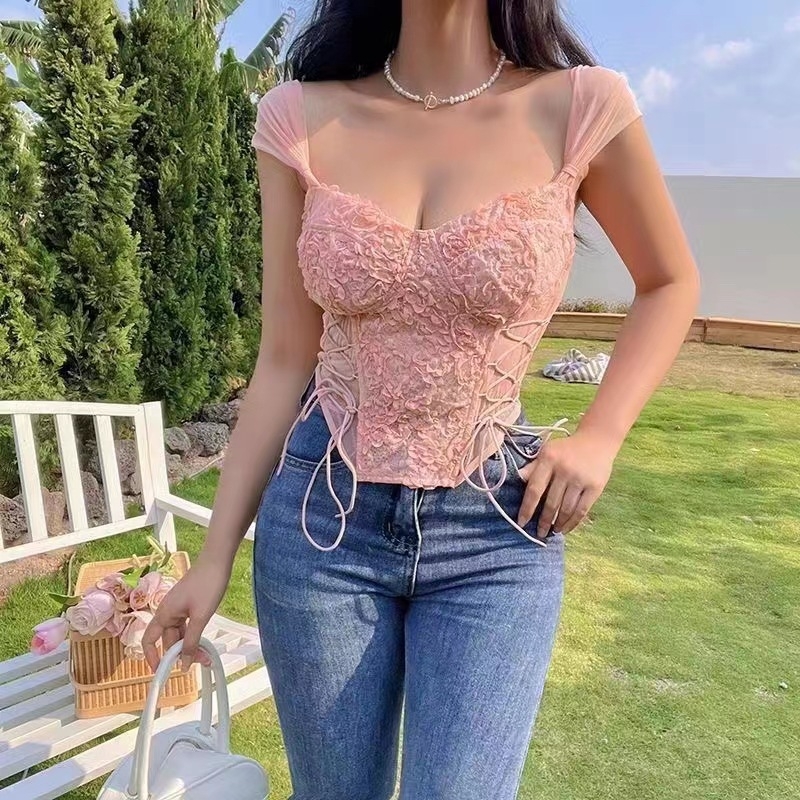 Čipkasti tube top bez naramenica s camisolom za žene, seksi vest stil, puna šalica, tanki oblik kupa