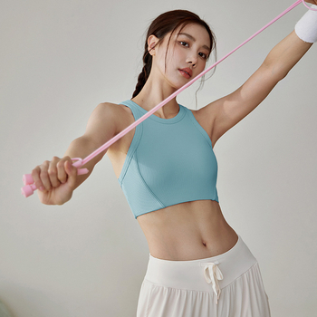 ŠOkui atsparus sportinis liemenėlė bėgimui ir jogai – vest stiliaus, kvėpuojanti – Pagrindinė medžiaga: nailonas 80% / įdėjų spandeks 20% – pilnos formos puodeliai su plonais formuojamais puodeliais – fiksuoti dvigubi petnešos – tinka bėgimui, fitnesui, Pi