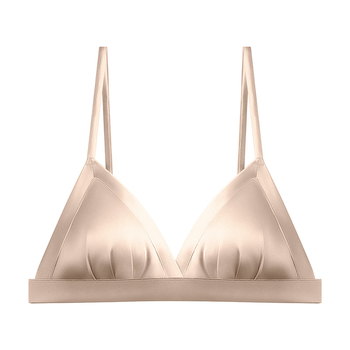 Sutien din mătase Mulberry, stil franțuzesc, cupă 3/4, cupe subțiri modelate, bretele fixe duble, închidere la spate