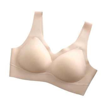 Ice Silk bešivni grudnjak bez žice, latex, za žene, fiksne košarice, prozračne košarice, tanki stil