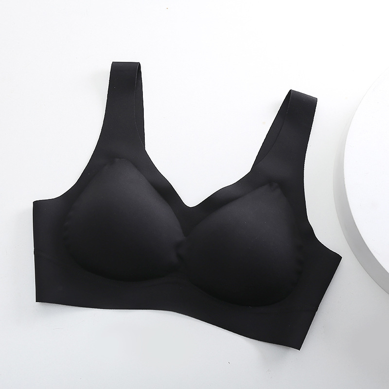 Ice Silk bešivni grudnjak bez žice, latex, za žene, fiksne košarice, prozračne košarice, tanki stil