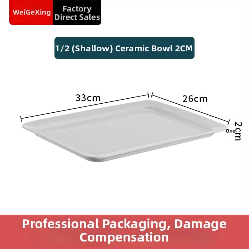 Keraamiline buffee sisemine konteiner soojuse säilitamiseks, ristkülikukujulise toidunõu ja ümmarguse keramikplaadiga, Jiaojiexing kaubamärk, hotellidele ja restoranidele