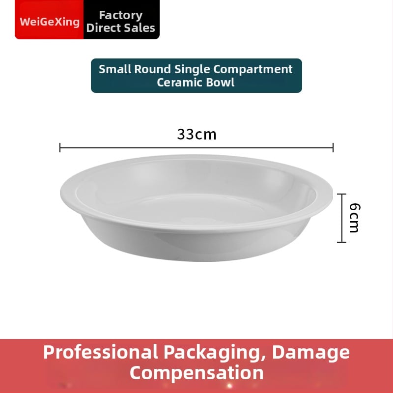 Keraamiline buffee sisemine konteiner soojuse säilitamiseks, ristkülikukujulise toidunõu ja ümmarguse keramikplaadiga, Jiaojiexing kaubamärk, hotellidele ja restoranidele