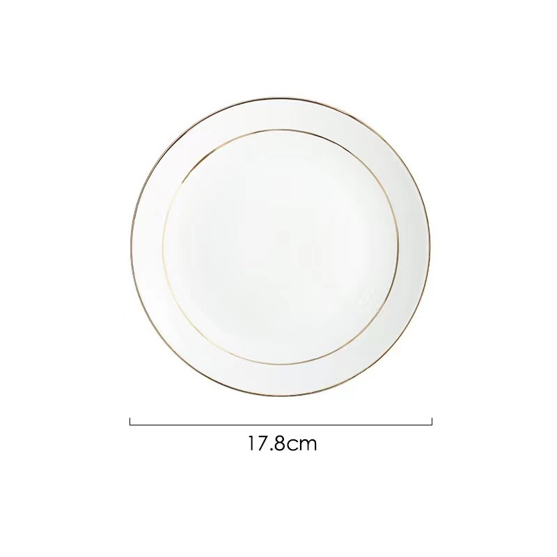 Keramička okrugla ploča za jelo, nordičkog stila, jednobojna, ručno oslikana površina; mikrovalna pećnica dopuštena; promjeri 12–12.9 cm, 14–14.9 cm, 15–15.9 cm, 17–17.9 cm