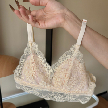 Beidisi Δαντελένιο σουτιέν χωρίς μεταλλικά εξαρτήματα, 3/4 κάλλυμμα, Ultra‑Thin Molded Cups, Αποσπώμενες Διπλές Τιράντες, Δαντέλα με βαμβακερή επένδυση (3/4 κάλλυμμα, ultra-thin molded cups, χωρίς μεταλλικά εξαρτήματα, αποσπώμενες διπλές τιράντες, βαμβακερ