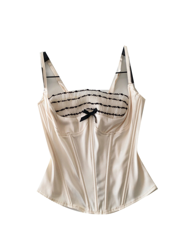 Krajni top s patchworkom i naramenicama, elegantan gradski stil, kratka duljina, spandeks 30–50%