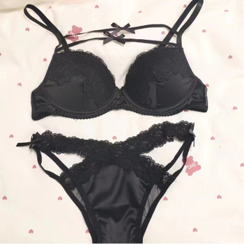 Francuski stil seksi čipkasto žensko donje rublje, tanak kroj, mali prsni, s čeličnim prstenima, set grudnjaka