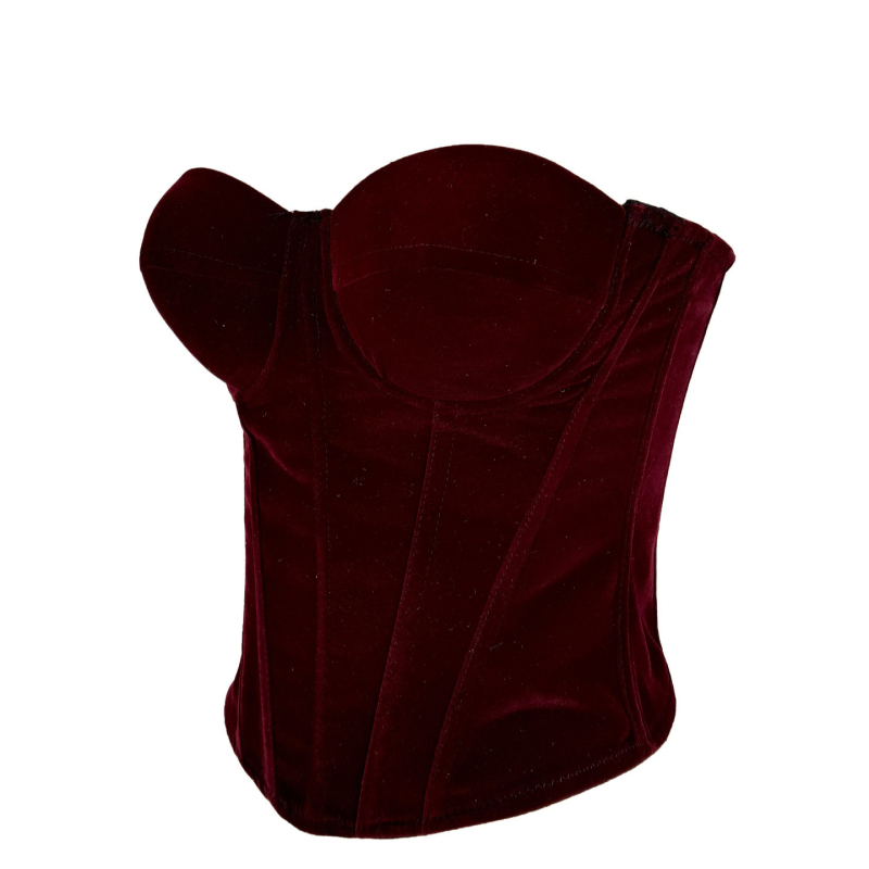 Shapewear camisole, Gothic στυλ, στενή γραμμή, ultra-short μήκος (≤40 cm), γεωμετρικό μοτίβο