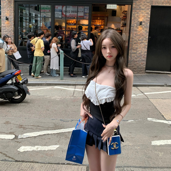 Top tubular fără bretele pentru femei, cu modelare prin oase pentru contur și bretele detașabile, poliester 50–70%