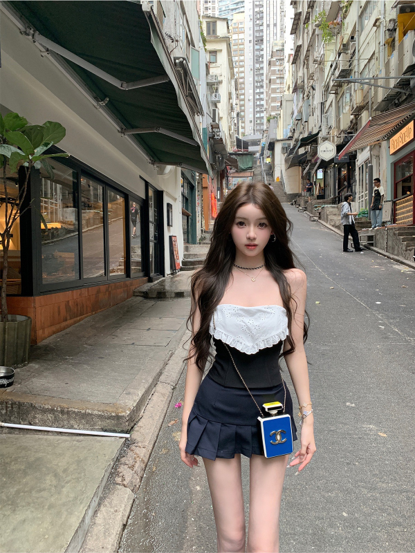 Top tubular fără bretele pentru femei, cu modelare prin oase pentru contur și bretele detașabile, poliester 50–70%