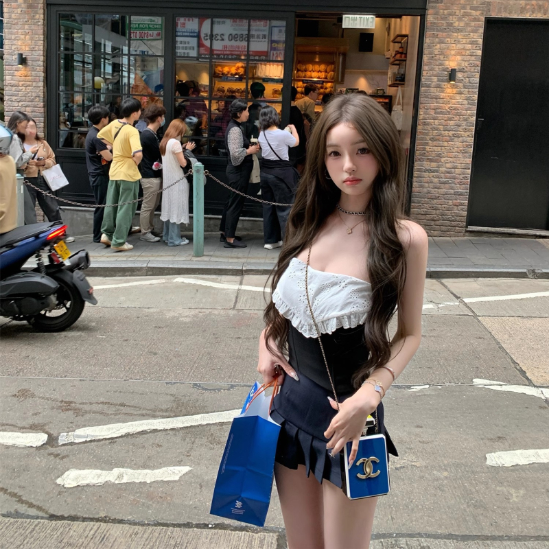 Top tubular fără bretele pentru femei, cu modelare prin oase pentru contur și bretele detașabile, poliester 50–70%